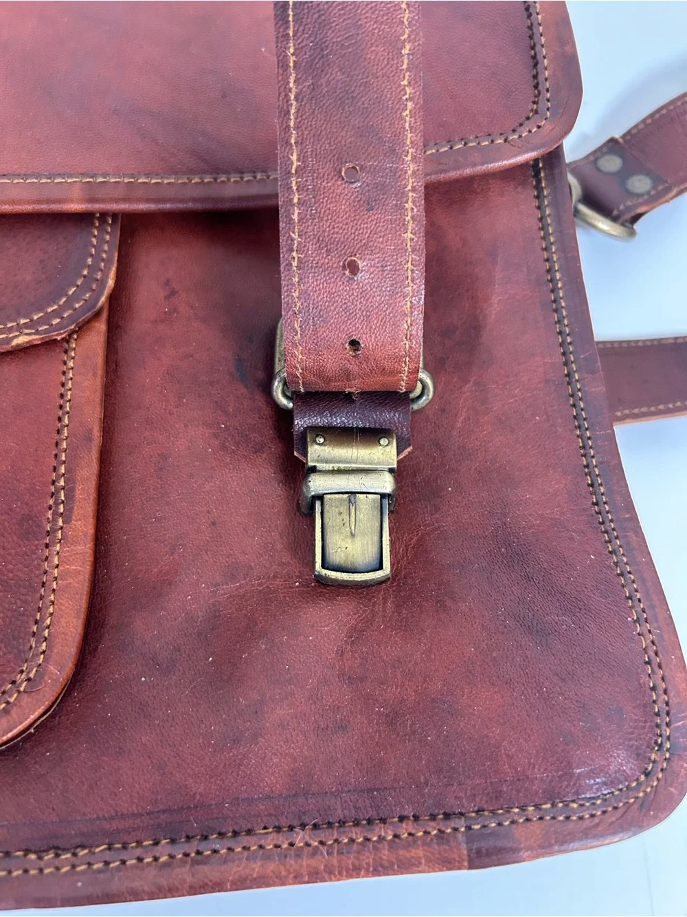 Komal’s Passion Genuine Leather Messenger Bag Briefcase Satchel Laptop Travel
